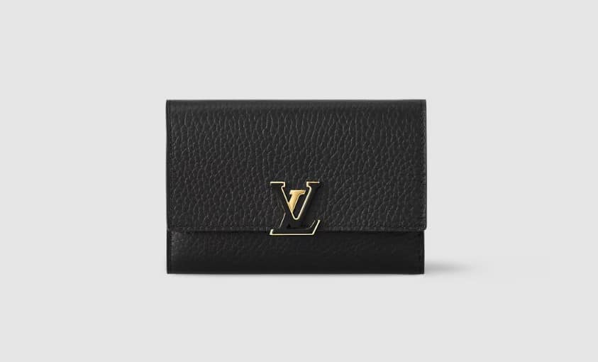 محفظة LV Capucines Compact من اشهر محافظ لويس فيتون