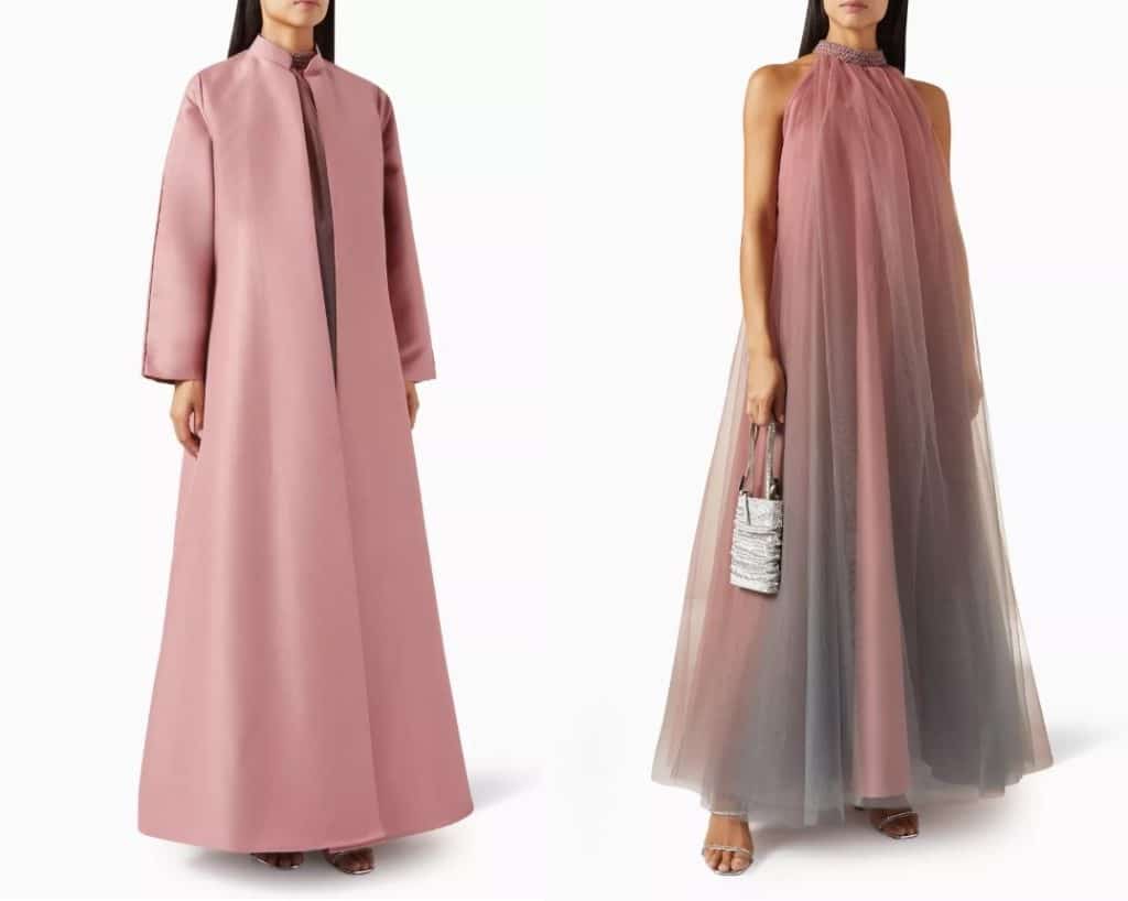 عباية وردية حصرية من ثَ سين