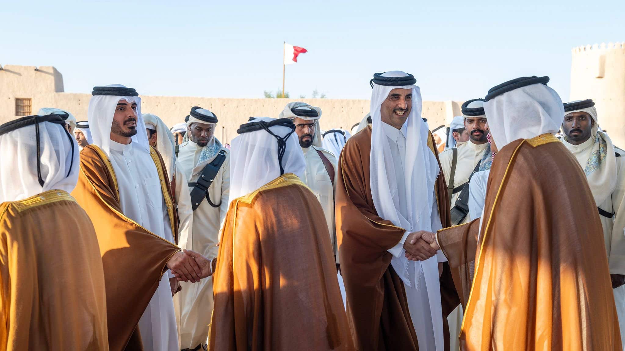 من داخل زفاف الشيخ خليفة بن حمد آل ثاني والشيخة فاطمة بنت ناصر آل ثاني