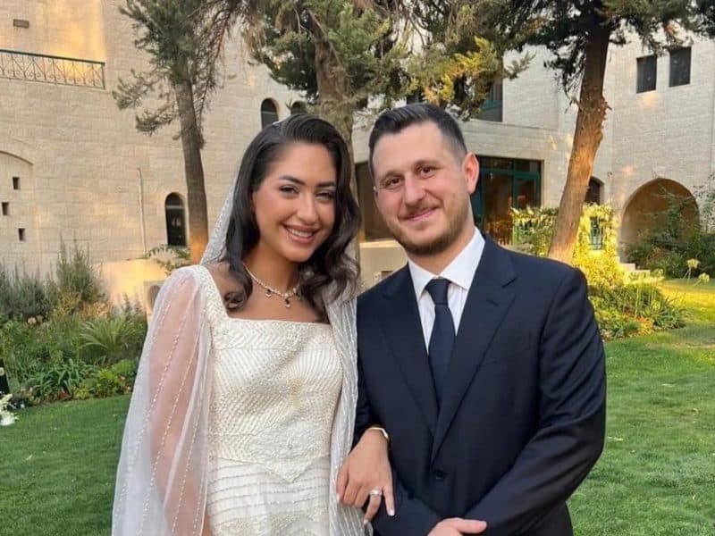 زواج السيد عون جمعة والآنسة لينا عباس